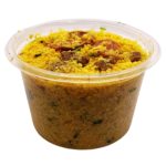 CUSCUZ COM CARNE E CALABRESA
